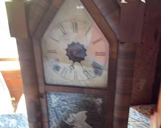 N. Welch antique mantle clock