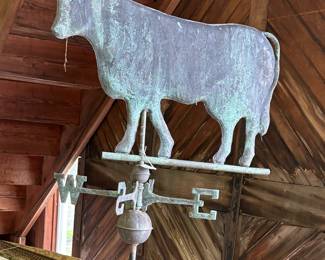 Vintage cow weathervane