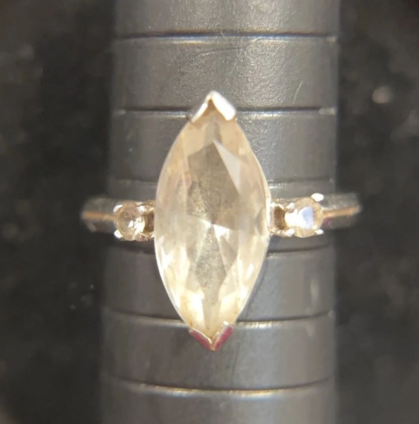 14K White Gold Ring