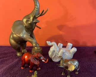 Six Collectible Elephant Figurines