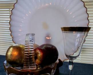 Gold Color Rimmed Decor