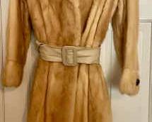 Vintage Belted Fur Coat