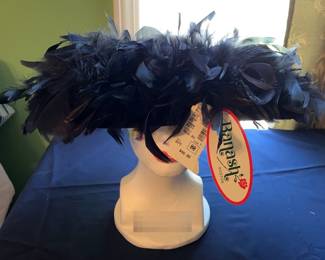 Black Feathered Hat