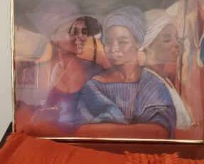 Framed Portrait Art And Ruana