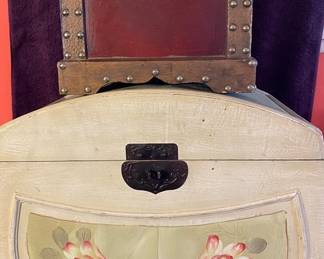 Two Painted Storage Chest