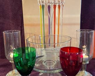 Toasting Flutes, Glass Compote And More
