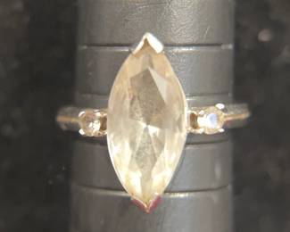 14K White Gold Ring