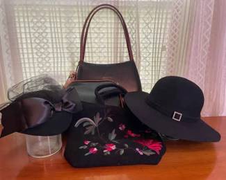 Stunning Black Hats And Bags