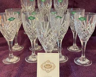 Twelve Brand New Shannon Crystal Designs Of Ireland 24 Lead Crystal Go