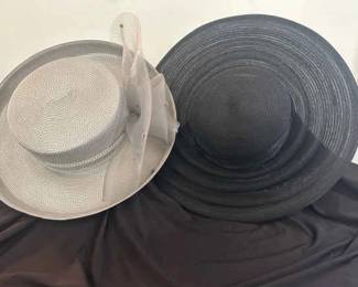 Black Gray Derby Hats