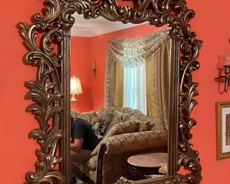 Light Weight Golden Tone Mirror