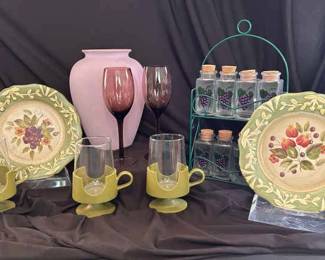 Purple Green Kitchen Items