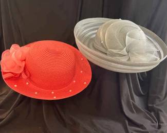 Stylish Salmon Gray Ladies Hats