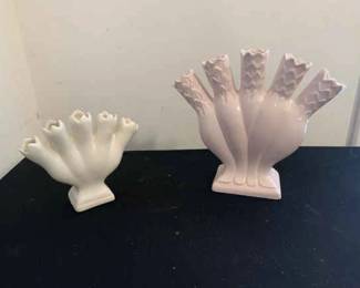 2 Five Finger Bud Vases