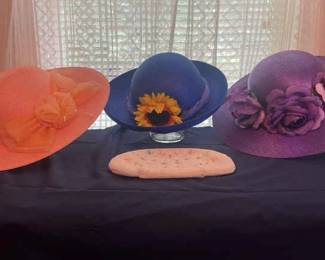 Vibrant Sun Hat Collection And Beaded Bag Combo