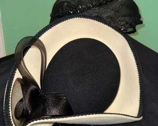 Black Cream Hats