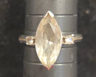 14K White Gold Ring
