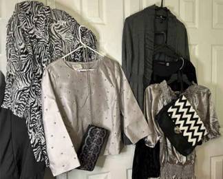 Black, White, Gray Silver Womens Items