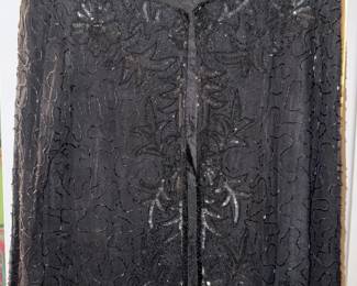 Black Jessica Taylor Beaded Jacket Size M