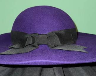 2 Purple Church Hats