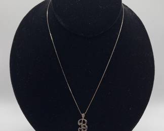 16 Sterling Silver 925 Necklace With 925 Pendant