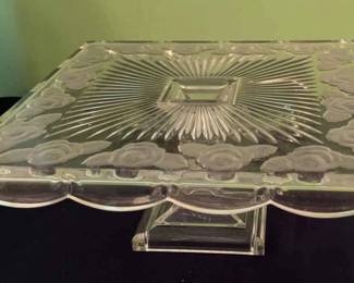 Royal Limited Crystal Cake Plate