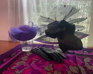 Black And Purple Hats And Accessories
