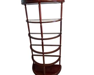 Five Tiered Glass Shelf Display Case