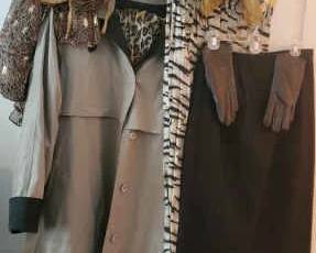 London Fog Trench Coat, Bucket Hat And Leopard Print