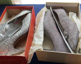 Sparkly Gray Heels