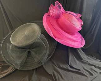 Styling In Black Pink Hats