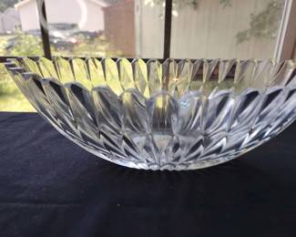 Mikasa Lead Crystal Oval Bowl