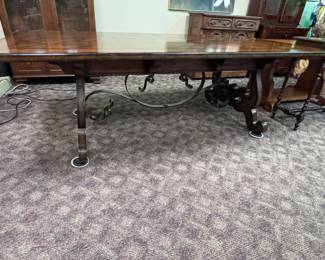 Wrought Iron details on base