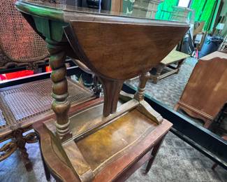 Small Barley Twist Dropleaf Table