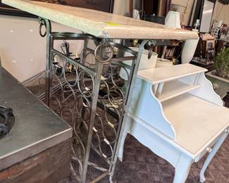 Marble Top Wine Table