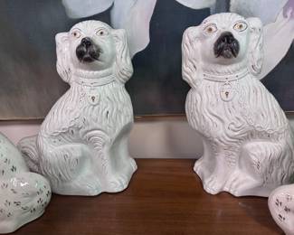 Nice larger pair Staffordshire dogs