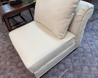 Leather Slipper Chair