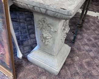 large concrete pedestal