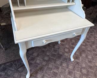 White painted desk