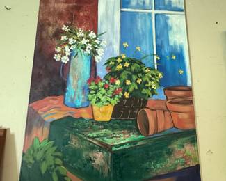 Large Mayte Parsons painting