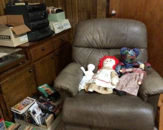 recliner $75., raggedy Ann & pals