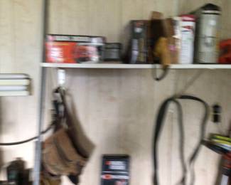 more sanders; work belts; misc.