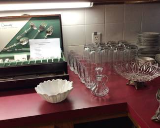Princess house tumblers; misc. glass