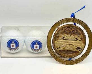CIA Ornament & Golf Balls