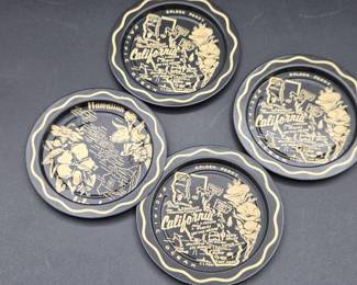 (4) Vintage Tin Ashtray