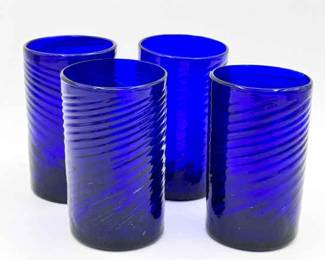 Cobalt Drinking Glasses