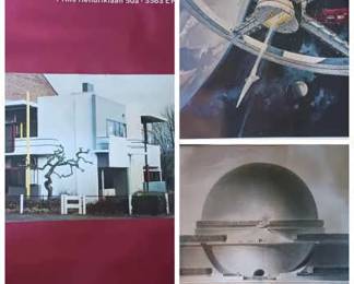 (3) Posters C: Cenotaphe a Newton, Sci-fi Art & Het Rietveld Schröderhuis