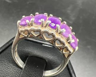 Amethyst Sterling Silver Ring