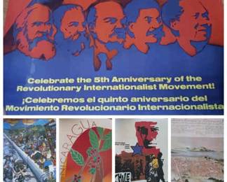 (5) Latin American Art Posters D: Nicaragua, El Salvador & Chile