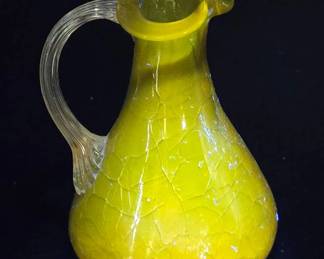 Vintage Crackle Glass